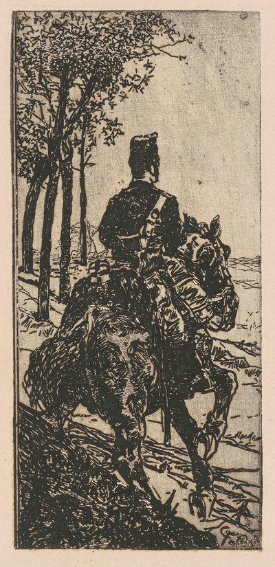 Soldato di artiglieria a cavallo da Giovanni Fattori