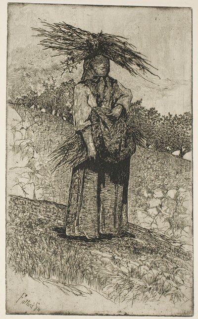 Boscaiola da Giovanni Fattori