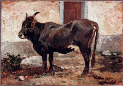 Mucca marrone da Giovanni Fattori