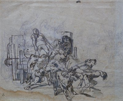 Carro con quattro buoi da Giovanni Fattori