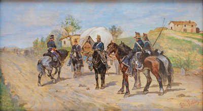 Cavalleria a riposo da Giovanni Fattori