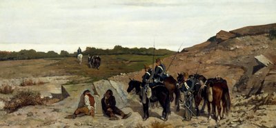 Episodio della campagna contro il brigantaggio da Giovanni Fattori