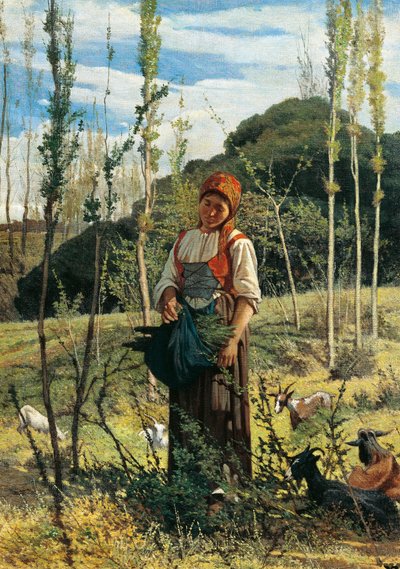 Contadino nel bosco da Giovanni Fattori