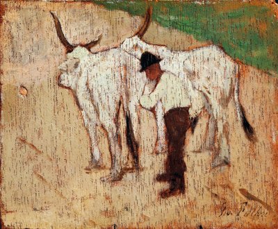 Pastore e bestiame da Giovanni Fattori