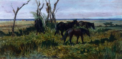 Cavalli al pascolo da Giovanni Fattori
