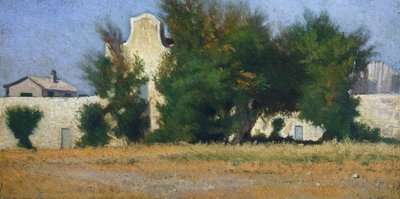 Campagna di Livorno e tamerici, circa 1867 da Giovanni Fattori