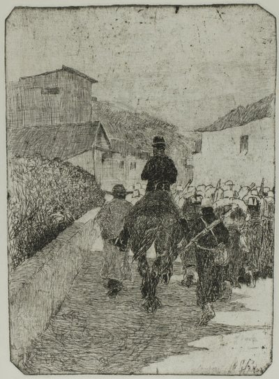 Passeggiata militare da Giovanni Fattori