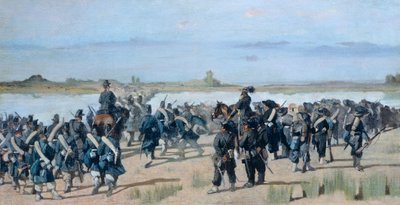 Attraversamento del fiume Mincio da Giovanni Fattori