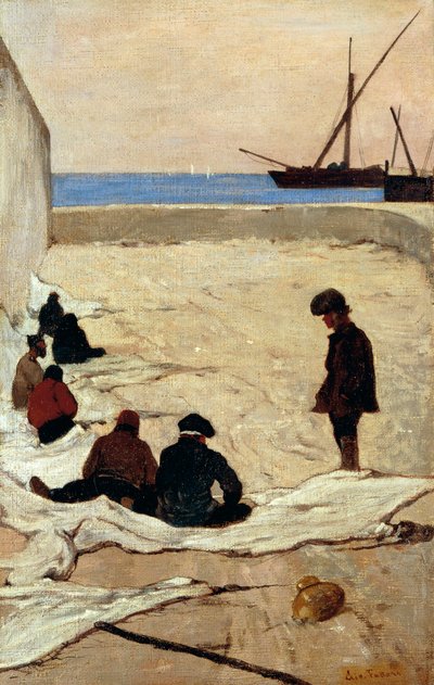 Riparazione delle reti da Giovanni Fattori