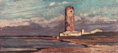 La Torre del Marzocco, o Torre Rossa da Giovanni Fattori