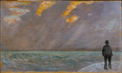 Tramonto sul mare da Giovanni Fattori