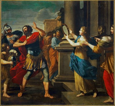 Iefta riconosce la figlia (dipinto su tela) da Giovanni Francesco (1610-62) Romanelli