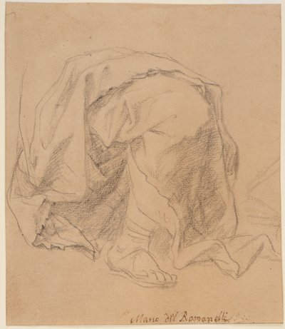 Studio di drappeggio da Giovanni Francesco (1610 62) Romanelli