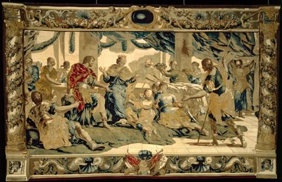 Cupido travestito da figlio di Enea, presenta doni a Didone da Giovanni Francesco (1610 62) Romanelli