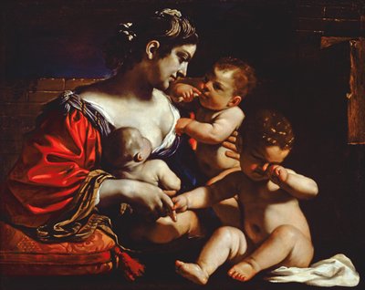 Carità cristiana, c.1625-26 da Giovanni Francesco Barbieri