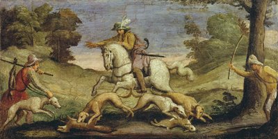 Caccia alle lepri, 1615 da Giovanni Francesco Barbieri