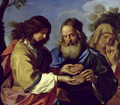 Sansone offre ai suoi genitori un favo di miele da Giovanni Francesco Barbieri