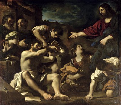La resurrezione di Lazzaro, c.1619 da Giovanni Francesco Barbieri