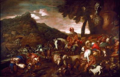 Il viaggio di Abramo da Giovanni Francesco Castiglione