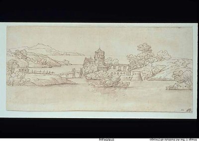 Paesaggio con castello da Giovanni Francesco Grimaldi