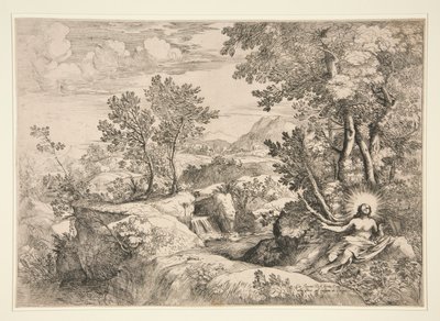 Maria Maddalena in un paesaggio da Giovanni Francesco Grimaldi