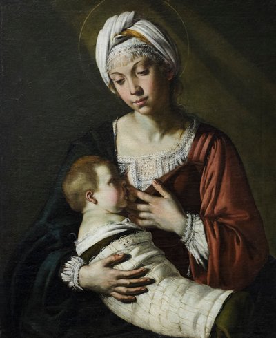 Madonna col bambino, anche conosciuta come Madonna del latte da Giovanni Francesco Guerrieri