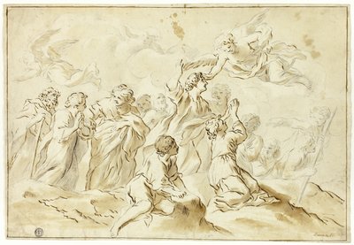 Beati che ascendono al cielo da Giovanni Francesco Romanelli