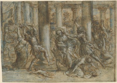 Il massacro degli innocenti da Giovanni Francesco Romanelli