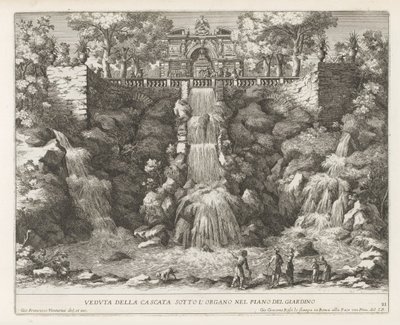 Cascata nei giardini di Villa d