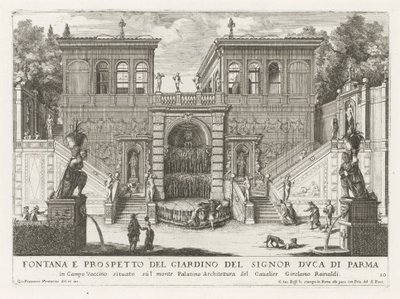 Giardini Farnesiani a Roma da Giovanni Francesco Venturini