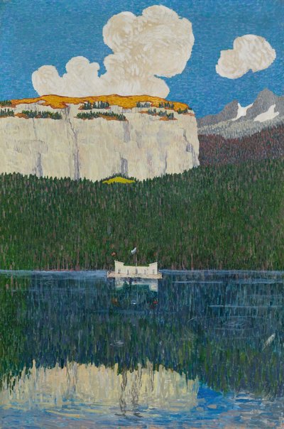 Panorama di Flims. Trittico, pannello destro, 1904 da Giovanni Giacometti
