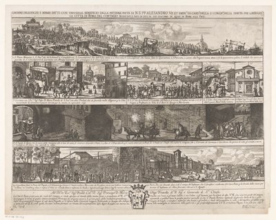 Processione per liberare Roma dalla peste da Giovanni Giacomo de
