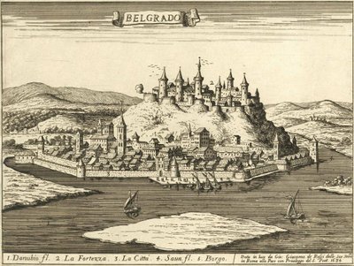 Castello di Belgrado (Giovanni Giacomo De Rossi, 1683) da Giovanni Giacomo De Rossi