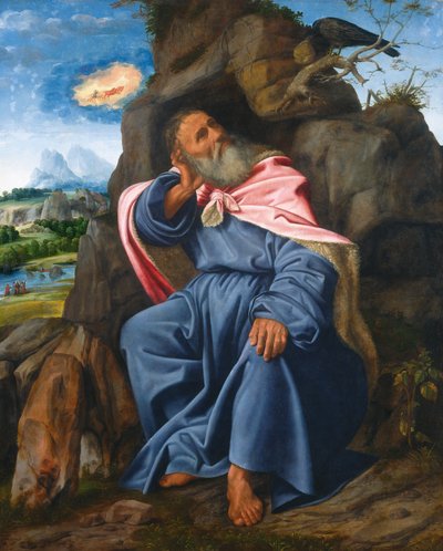 Elia nutrito dal corvo da Giovanni Girolamo Savoldo