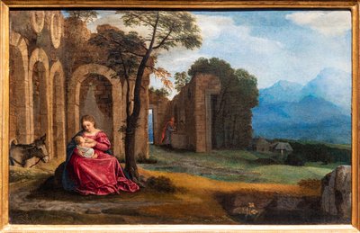 Riposo durante la fuga in Egitto da Giovanni Girolamo Savoldo