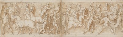 32 copie della Colonna di Marco Aurelio, Piazza Colonna a Roma da Giovanni Guerra