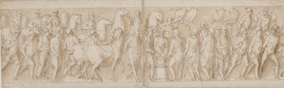 Donne catturate vengono portate via (fine del LXXIII); parata delle guardie del corpo (LXXIV); Marco Aurelio sacrifica a un altare (LXXV); Marco Aurelio osserva un attacco (inizio del LXXVI) da Giovanni Guerra