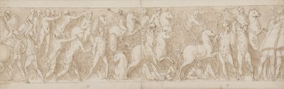 Fine di una parte restaurata della colonna (XLVII); i Sarmati sono inseguiti nella palude (XLVIII); i Romani attaccano una fortezza germanica (inizio di LIV) da Giovanni Guerra