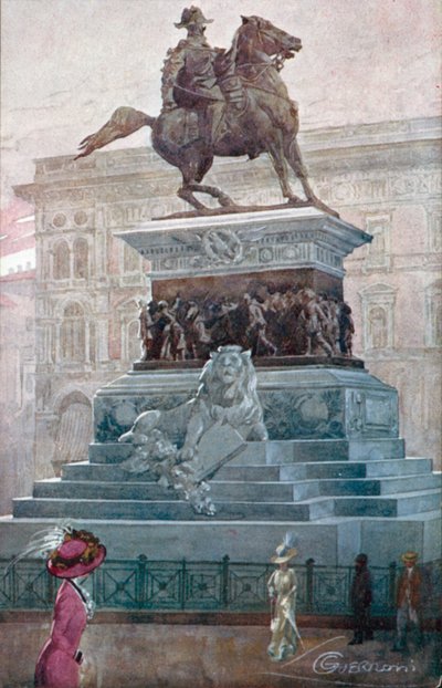 Milano: Monumento a Vittorio Emanuele II da Giovanni Guerzoni