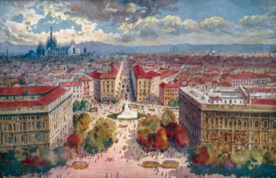 Milano: Panorama dal Castello da Giovanni Guerzoni