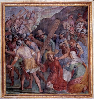 Passione di Cristo: La caduta sulla via del Calvario da Giovanni Il Cosci Balducci