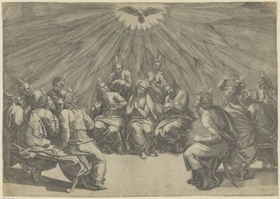 Discesa dello Spirito Santo da Giovanni Jacopo Caraglio