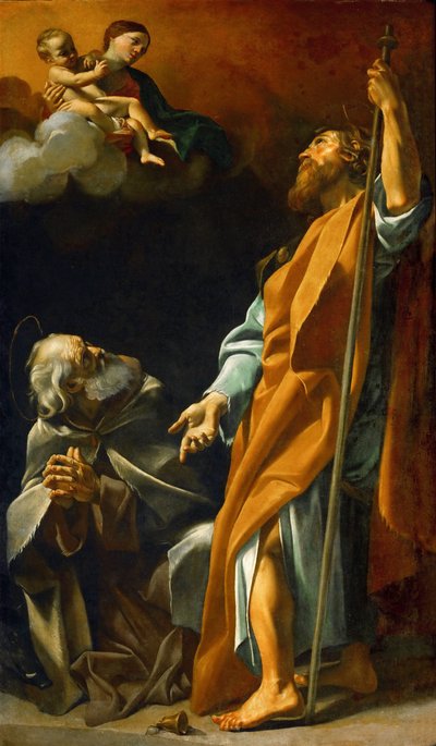 Barocco: La Vergine Maria appare a San Giacomo e Sant
