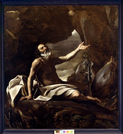 Elia nutrito dal corvo da Giovanni Lanfranco