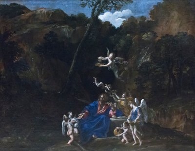 Gesù curato dagli angeli da Giovanni Lanfranco