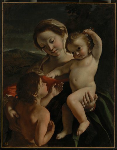 Madonna con Bambino e San Giovanni Battista bambino da Giovanni Lanfranco