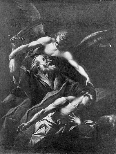 Il sacrificio di Isacco da Giovanni Lanfranco