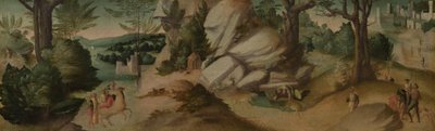Scene da una leggenda, probabilmente 1515-1520 circa (olio su tela) da Giovanni Larciani
