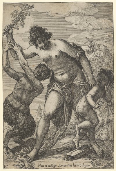Venere che Frusta Cupido con Rose da Giovanni Luigi Valesio