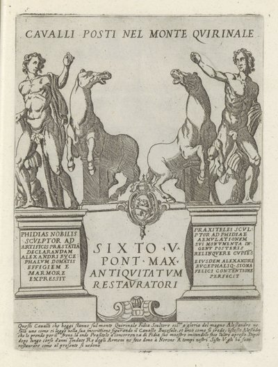 Dioscuri sul Quirinale da Giovanni Maggi
